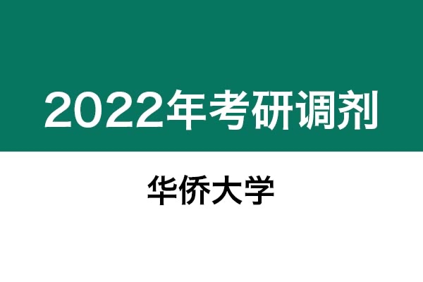 華僑大學(xué)2022年考研調(diào)劑信息：藝術(shù)設(shè)計(jì)、美術(shù)